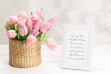 Spring Time List Fancy Font 2024 Spring Easter Seasonal Wall Home Decor Print