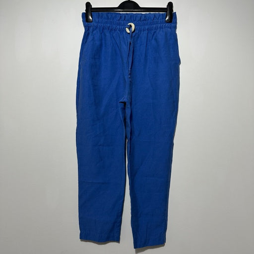 Zara Ladies Trousers Ankle Blue Size S Small Lyocell