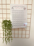 Personalised A4 Name Shredding For The Wedding Weight Loss Chart Tracker Print - st. lb Units - Laminated With Stars