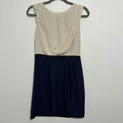 Topshop Blue A-Line Dress Size 10 Short Polyester Ladies