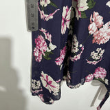 Billie &! Blossom Ladies Dress Fit & Flare  Blue Size 18 Polyester   Knee Length