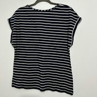 Dorothy Perkins Ladies Top  T-Shirt Blue Size 14 100% Cotton  Short Sleeve