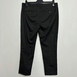 Gap Black Cropped Trousers Size 12 Slim Polyamide Ladies
