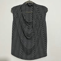 Next Black Sleeveless Top Blouse Size 10 Polyester