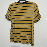 Dorothy Perkins Ladies Top  T-Shirt Yellow Size 14 Viscose  Short Sleeve   Black