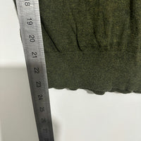 Topshop Green T-Shirt Size 10 100% Cotton Short Sleeve Ladies Top
