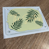 Sage Green Palm Leaf Design House Name/Number High Quality Acrylic Outdoor Or Inside Sign Including Fixtures & Standoffs - Assorted Colours & Fonts (See Images)