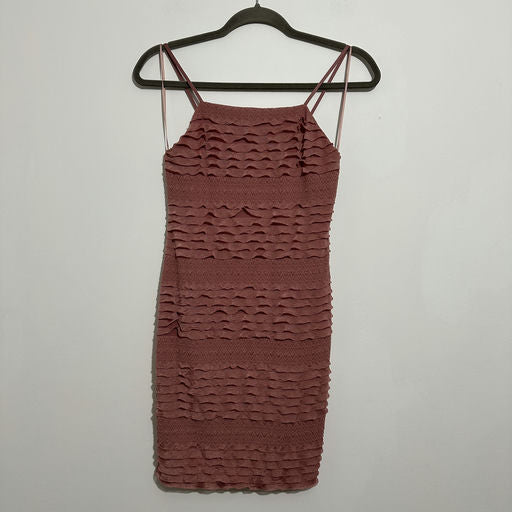 Miss Selfridge Pink Bodycon Dress Size 10 Short Polyester