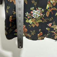 Oasis Floral Black Kimono Jacket Size 10 Polyester Ladies