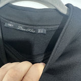 Zara Black Mini Dress Size S Small Polyester Knit Short
