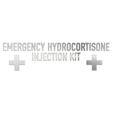 Emergency Hydrocortisone Injection Kit Sticker