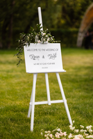 Custom Wedding Vinyl Fancy Decal - Personalised Wedding Sign Vinyl Decal - Assorted Sizes & Colours
