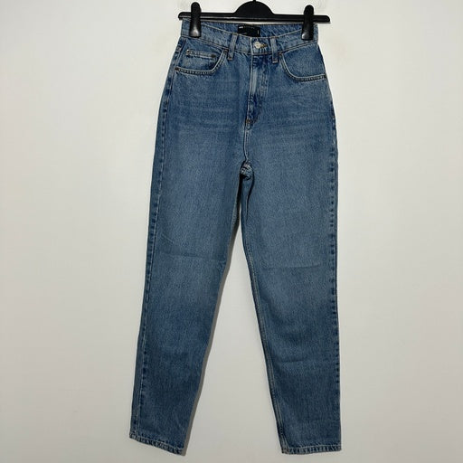 ASOS Ladies Jeans Straight Blue Size W25 L32 100% Cotton