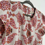 Dorothy Perkins Multicoloured Blouse Size 14 Short Sleeve Polyester Top