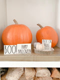 Set Of 4 Black Cami Font Halloween Pumpkin Window Door Halloween Sticker Labels