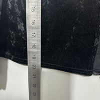 Jeffrey Rogers Ladies  Cardigan Black Size 14 Polyester Crew Neck Velour Vintage