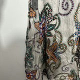 Warehouse Ladies Dress Maxi Multicoloured Size 8 100% Cotton Long