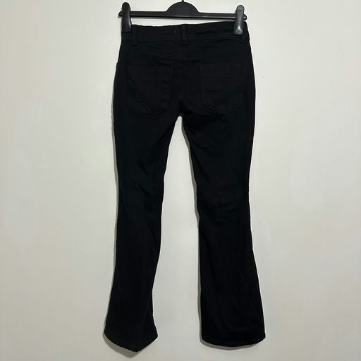Next Ladies Jeans Bootcut Black Size 6 Cotton Blend