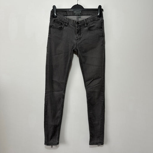 Ted Baker Ladies Jeans Skinny Black Size W26 L30 Cotton Blend Paris Distressed L