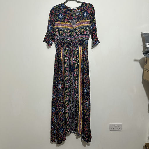Sweewe Paris Maxi Dress Multicoloured Viscose Size L Long Large