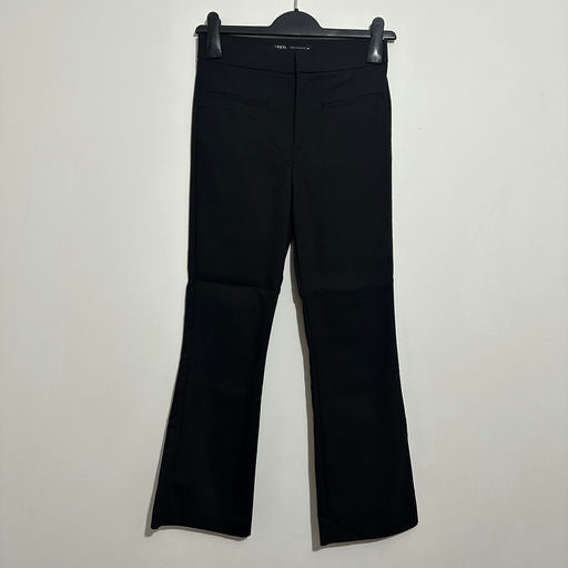 Zara Black Flare Dress Pants XS Cotton Blend