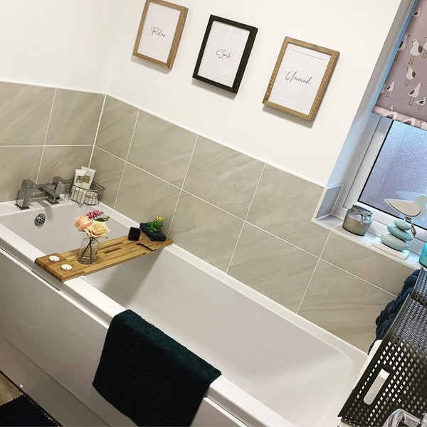 Relax Soak & Unwind Bathroom Wall Decor Home Prints Set Of 3
