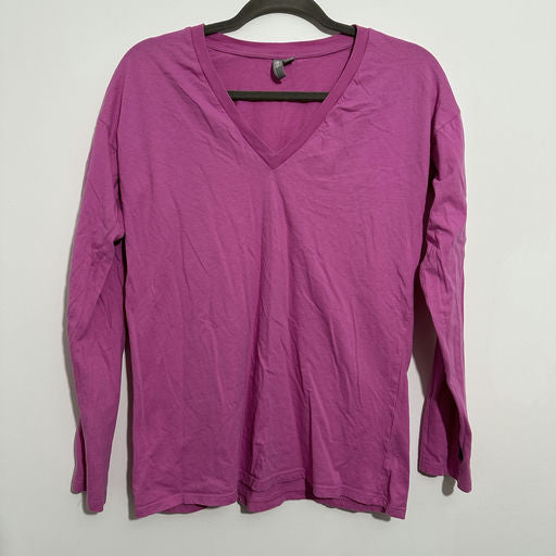 ASOS Ladies Casual Top  Pink Size 8 100% Cotton Long Sleeve