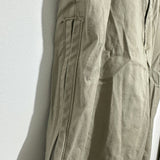 GAP Ladies Trousers Chino Beige Size 10 Cotton Blend Side Leg Zip