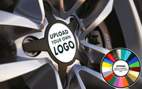 Upload Your Own Custom Design Universal Fit Alloy Wheel Centre Cap Badges (Pack of 4)