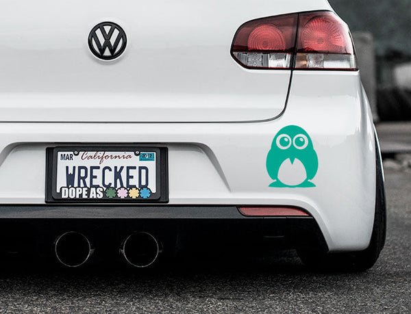 Adorable Penguin Bumper Car Sticker
