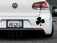 Irish Shamrock Bumper Car Sticker