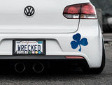 Irish Shamrock Bumper Car Sticker