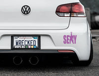 Sexy Nurse Bumper Car Sticker