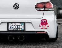Adorable Monster Bumper Car Sticker