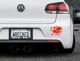 Welsh Dragon Cymru Bumper Car Sticker