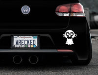 Adorable Monkey Bumper Car Sticker