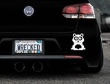 Adorable Panda Bumper Car Sticker