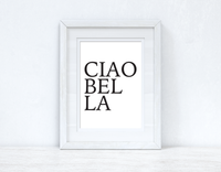 CIAOBELLA CIAO BELLA Black Font Dressing Room Simple Wall Decor Print