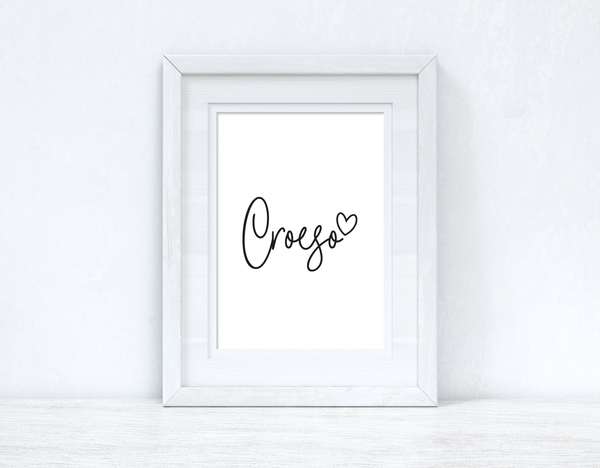 Croeso Welcome Home Welsh Decor Wall Decor Print