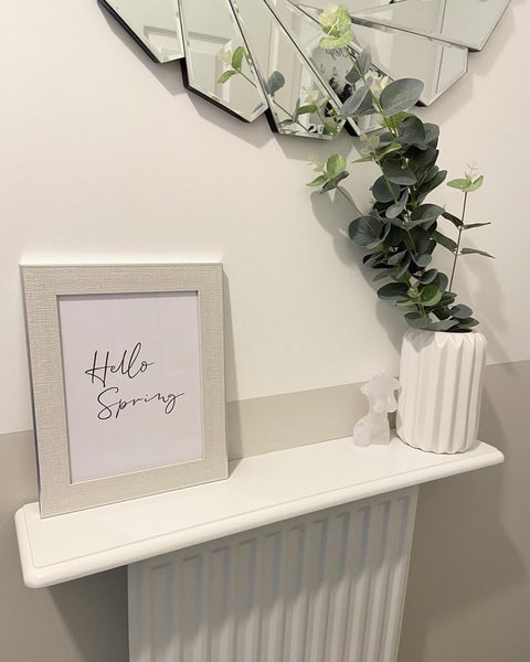 Hello Spring Script Spring Seasonal Wall Home Decor Print