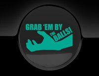 Grab Em By The Balls Fuel Cap Cover Car Sticker