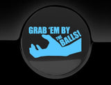 Grab Em By The Balls Fuel Cap Cover Car Sticker