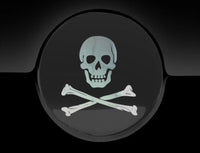 Skull Crossbones Fuel Cap Cover Car Sticker