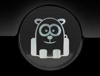 Funny Cartoon Panda Fuel Cap Cover Car Sticker