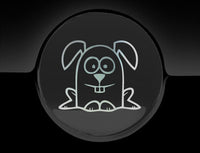 Funny Cartoon Rabbit Fuel Cap Cover Car Sticker