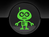 Adorable Robot Fuel Cap Car Sticker