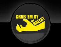 Grab Em By The Balls Fuel Cap Cover Car Sticker