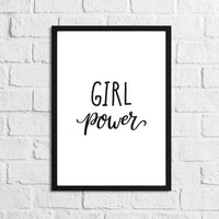 Scandinavian Girl Power Children's Nursery Bedroom Wall Decor Print