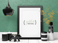 Gather Together 2022 Simple Home Wall Decor Print