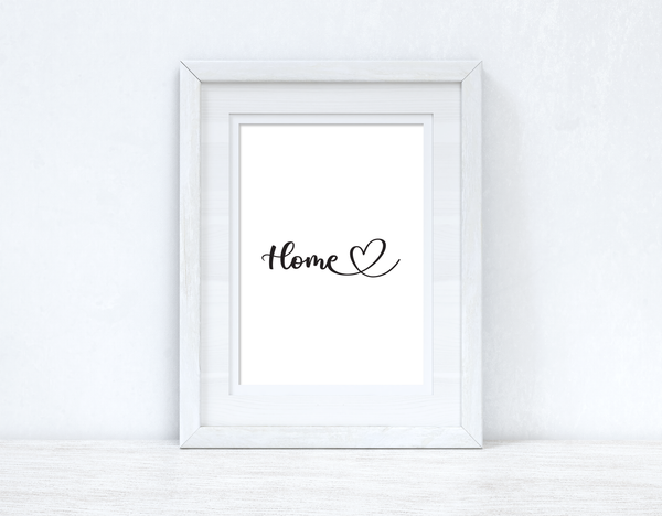 HOME Heart Line Home Simple Room Wall Decor Print